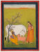 vergrößerte Ansicht: Pahari-Malerei: Krishna und Radha, Bild 1